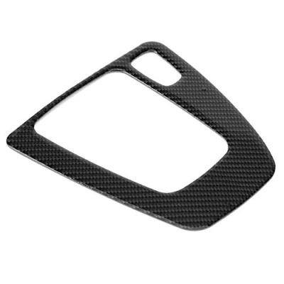 Image of EBTOOLS for E90 Carbon Fiber Style Interior Gear Shift Panel Decorative Trim Replacement E92 E93 2005 2012 Right Hand Driver