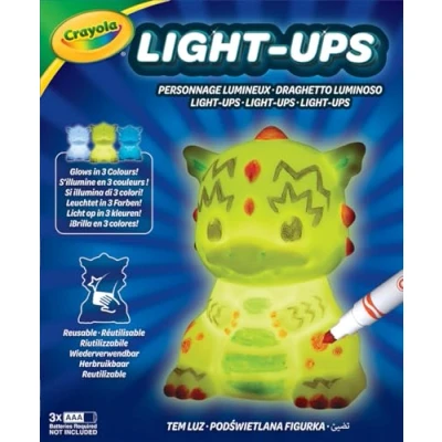 Image of CRAYOLA Light Ups: Dragon Washable Night Colour, Wash, Repeat! Batteries Not Included For Ages 3+
