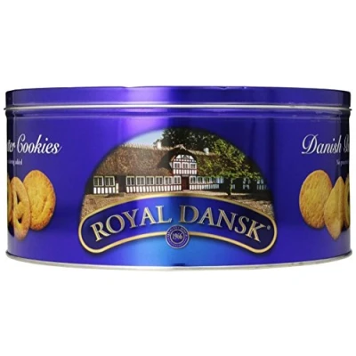 Image of Kelsen Royal Dansk Danish Butter Biscuits 100% Pure Cookies 1.8 Kg Tin