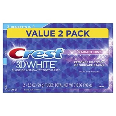 Image of Crest 3D White Radiant Mint Whitening Toothpaste, 3.5 oz