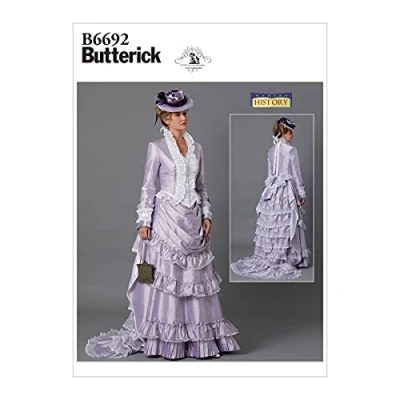 Image of Butterick Pattern B6692 Misses&#039; Costume, White