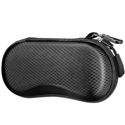 Image of FINTIE Sunglasses Case for Men and Women Hard Shell Shockproof Sport Glasses Zipper Portable Spectacle Cases with Clip