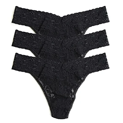 Image of Hanky Panky Multi Pack Signature Lace Original Rise Thong 3 OS