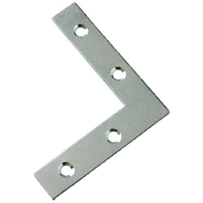 Image of Merriway BH00054 (15 Pcs) Flat Corner Repair Brackets Braces Plates BZP, 50 mm (2 inch) Pack of 15 Pieces