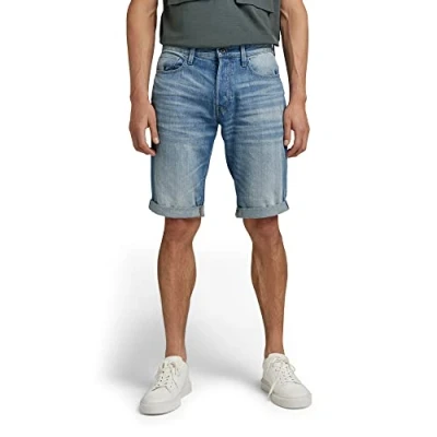 Image of G Star Cargo Loose Denim shorts, Men&#039;s, Size: 31, Sun faded cloudburst