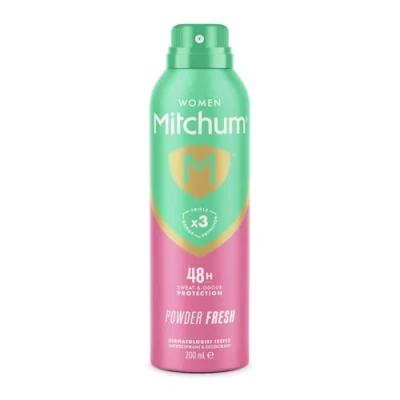 Image of Mitchum Advanced Women Powder Fresh 48hr Protection Anti Perspirant &amp; Deodorant 200ml