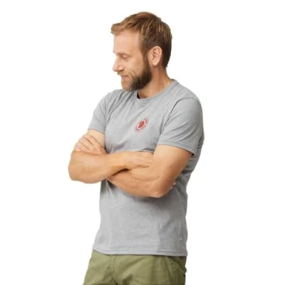 Image of Fjallraven 1960 Logo Mens T shirt Grey Size Medium