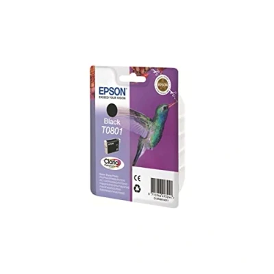 Image of Epson T0801 Black Hummingbird Genuine Ink, Claria Photo HD Ink Cartridge