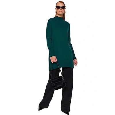 Image of Trendyol Sweater Green Regular fit,Dark Green,M