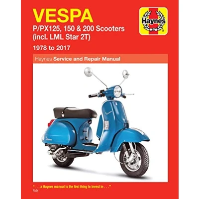 Image of Haynes Vespa P/PX125, 150 &amp; 200 Scooters (78 17): (Incl. LML Star 2t) 1978 to 2017 (Service Repair Manual)