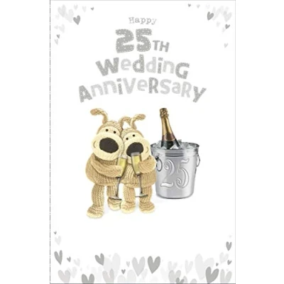 Image of UK Greetings Boofle Happy 25TH Wedding Anniversary Card
