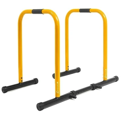 Image of ProsourceFit Dip Stand Station, Heavy Duty Ultimate Body Press Bar with Safety Connector for Tricep Dips