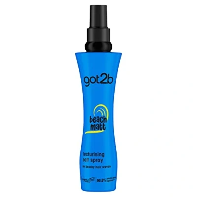 Image of Schwarzkopf got2b Beach Matt Texture Sea Salt Hair Spray, Medium Hold, Creates Waves and Textures with a Finish, packaging may vary, 200 ml ( Pack of 1)