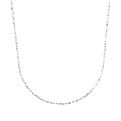 Image of Amor necklace 925 sterling silver unisex ladies men necklace, 50 cm, silver, Comes in jewelry gift box, 2017692