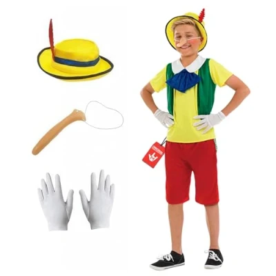 Image of Fun Shack Real Boy Wooden Puppet Costume Men, World Book Movie and Storybook Men X Large