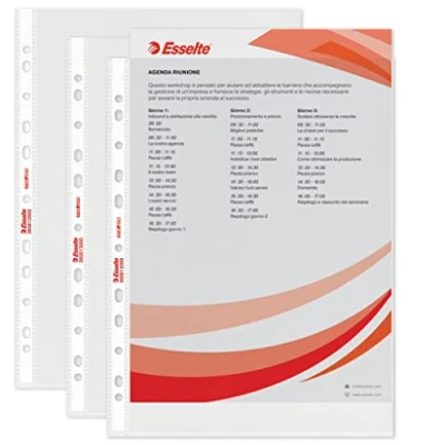 Image of Esselte 395613000 Envelope A Perforation, Transparent
