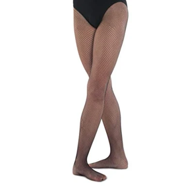 Image of Silky Scarlet Fishnet Tights, Black (XLarge, Black)