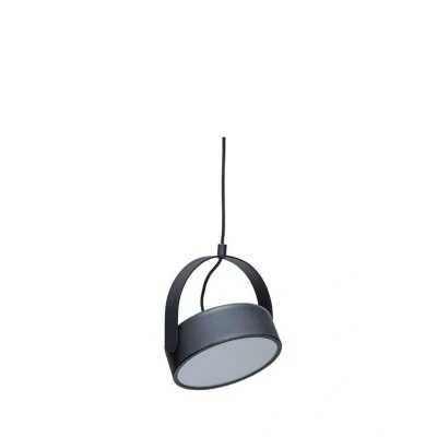 Image of HÜBSCH Stage LED pendant light, black, iron, 3,000 K