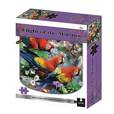 Image of Howard Robinson K22517 Kidicraft Flight of Macaw Traditional Jigsaw Puzzle, Multicolour