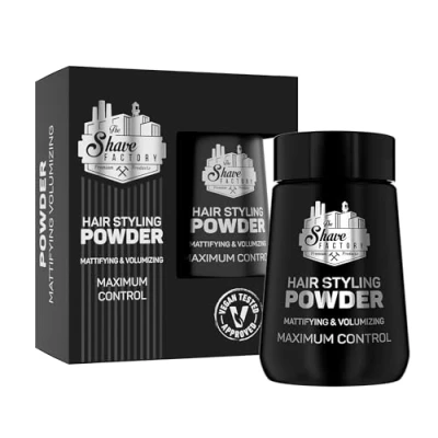 Image of The Shave Factory Volume Powder, Hair Styling Powder for Men Hairstyles, Long Lasting, Casual Styles, Matt, Voluminous Hair, Mattifying 3 x 20 g