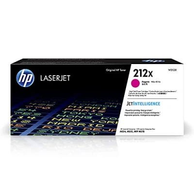 Image of HP W2123X 212X High Yield Original LaserJet Toner Cartridge, Magenta, Single Pack