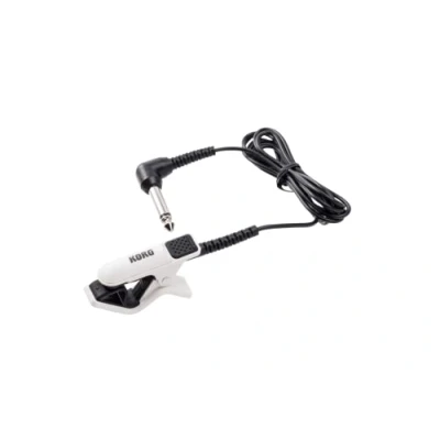 Image of Korg CM 300 WHBK Improved Design Contact Microphone for Clip Type Tuners White/Black