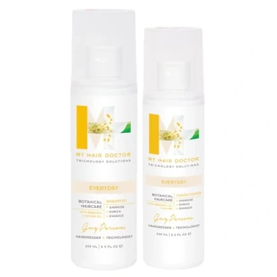 Image of My Hair Doctor Everyday Shampoo (250ml) &amp; Conditioner (200ml) With Keratin Duo Set for All Types Enriching and Lightweight, Sulphate Free, Vegan Haircare