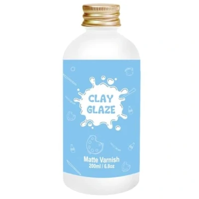 Image of 200ml Air Dry Clay Glaze，Air Varnish for Airdry Clay，Clay Drying Can Used to Prevent Cracking, Scratches, and Wear,It Also Having a Glossy Glaze Effect (Gloss)