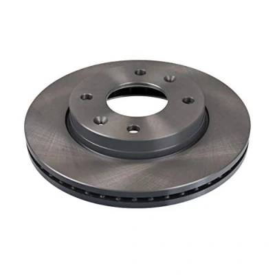 Image of 517122F000 Brake disc FEBI BILSTEIN 108449 Front Axle 257mm 24mm 4 Hole 114,3mm internally vented Coated HYUNDAI: Elantra III Hatchback, Matrix