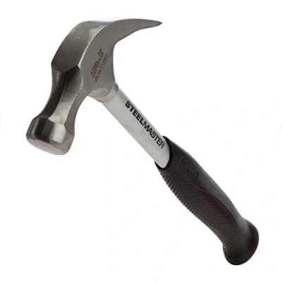 Image of Stanley 1 51 031 SteelMaster Curved Claw Hammer, 16 oz 450 g, Silver/Black