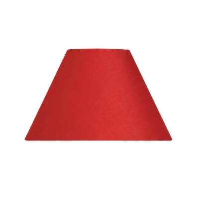 Image of Oaks Lighting S501/12 RD 12 inch Cotton Coolie Shade, Red