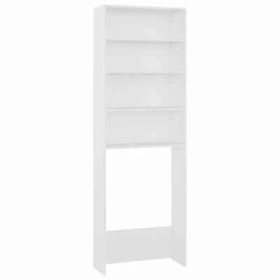 Image of vidaXL Washing Machine Cabinet Dryer Accessories Bathroom Washroom Laundry Room Furniture Washer Cupboard Storage Rack White