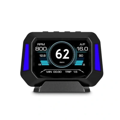 Image of AMROOLOO Car Head up Display, Displaying Multiple Functions, Speedometer, Slope Meter, Suitable for All Cars