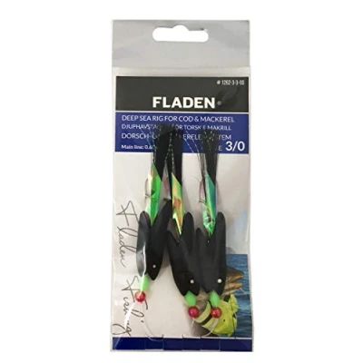 Image of Fladen Max Tempter Black Hokki Rig 3 Hook Size 3/0
