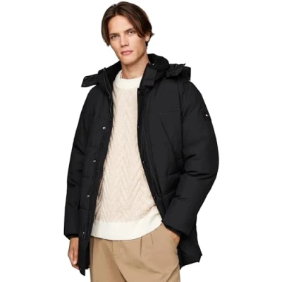 Image of Tommy Hilfiger Rockie Utility Winter coat, Men&#039;s, Size: Small, Black
