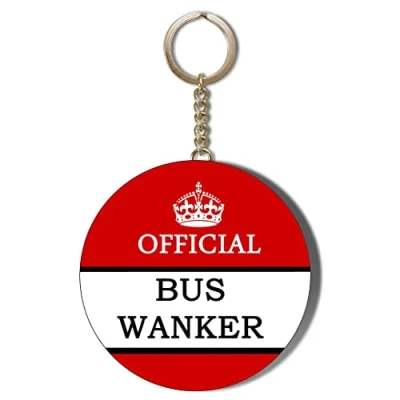 Image of Gift Insanity OFFICIAL BUS WANKER 55mm KEYRING BOTTLE OPENER