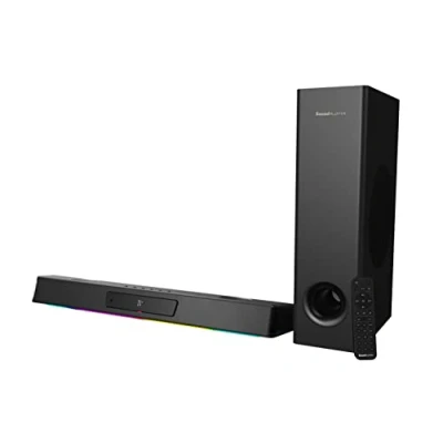 Image of CREATIVE Sound Blaster Katana V2X 5.1 Multi channel Gaming Soundbar with Compact Subwoofer, 180W Peak Power, ft Tri amplified 5 driver Design, Super X Fi technology, and RGB lighting
