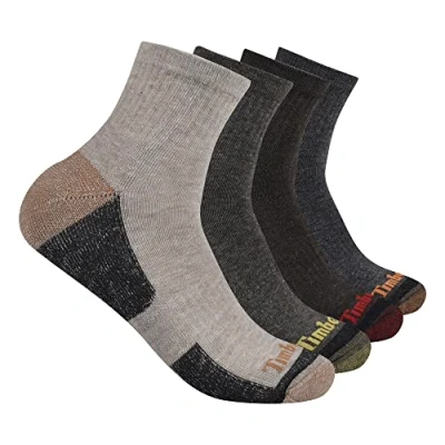Image of Timberland Men&#039;s 4 Pack Comfort Low Quarter Socks