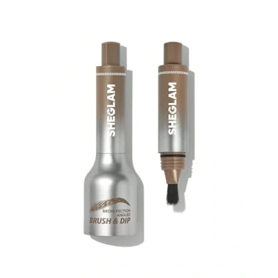 Image of SHEGLAM Brow Fection Angled Brush &amp; Dip Upgraded Microblading Eyebrow Pen Long Lasting Waterproof Easy To Color Ash