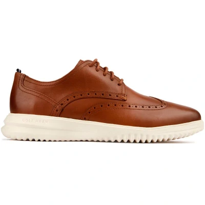 Image of Cole Haan Grand Wingtip Oxford Casual laceups, Men&#039;s, Size: 9, British tan/ivory Leather