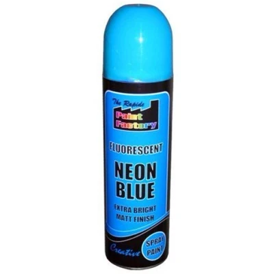 Image of Fluorescent Neon Blue Extra Bright Matt Finish Spray Paint 225ML