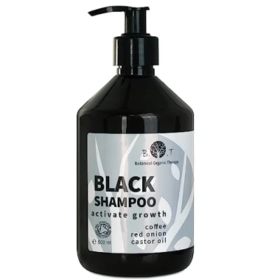 Image of Black Shampoo for Hair Growth, Loss, Dandruff, Beard, Scalp and Treatment Men Women. Paraben Free, Silicone Sulphate Free 500 ml