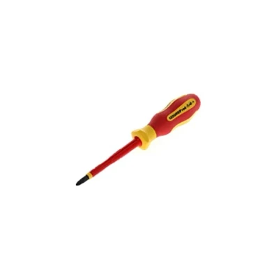 Image of GEDORE VDE Screwdriver Pozidrive PH2, 1000 V insulated, Length 210 mm, Tool, R39200219, Steel