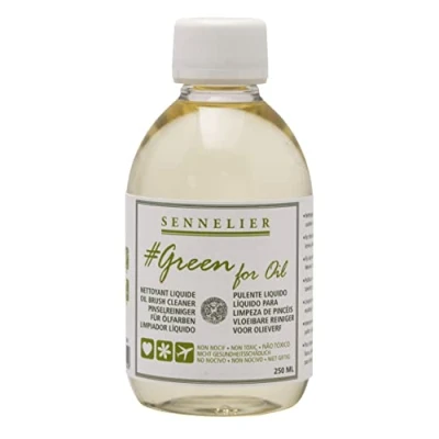 Image of Sennelier Green for Oil 250ml brush cleaner natural ingedients