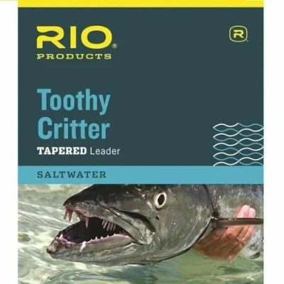 Image of RIO Products Leaders Toothy Critter II 7.5&#039; 30Lb Class Stainless Wire with Snap, Clear