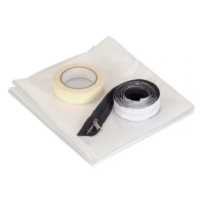 Image of wolfcraft Tape &amp; Zip Door Set, 3 pcs. I 4005000 Dust protection device