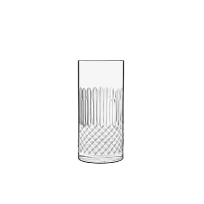 Image of Luigi Bormioli Diamante Hi Ball / Tumbler Crystal Glasses Dishwasher Safe Made in Italy Set of 4, 480ml