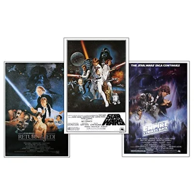Image of Close Up Star Wars Poster Set Episode IV VI (61 cm x 91.5 cm)