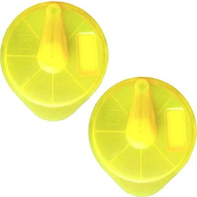 Image of SPARES2GO Yellow Service Cleaning T Disc for Bosch Tassimo Suny TAS32 TAS37 Coffee Machine (Pack of 2)