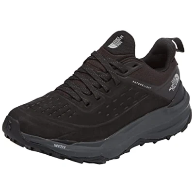 Image of THE NORTH FACE Women&#039;s Vectiv Exploris 2 Futurelight Lthr Sneaker, TNF Black Vanadis Grey, 6 UK